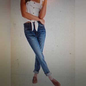 Madewell The High Rise Slim Boy Jeans Ladies 24 Style J9192 FADED BOHO Slimming